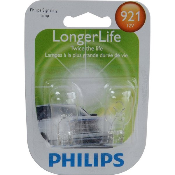 Lumileds Longerlife - Twin Blister Pack Back Up Light Bulb, Philips 921Llb2 921LLB2